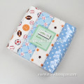 sport style 100% cotton custom round dot various kind of ball pattern baby blanket set